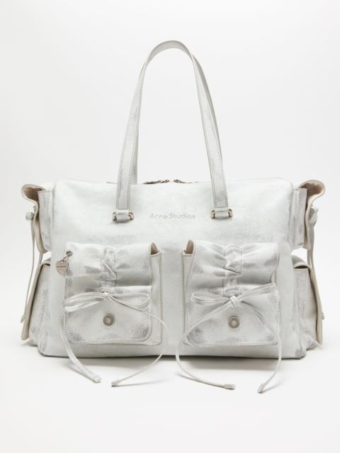 Acne Studios Multipocket tote bag - White/grey