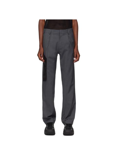 OLLY SHINDER Gray Knife Pocket Cargo Pants