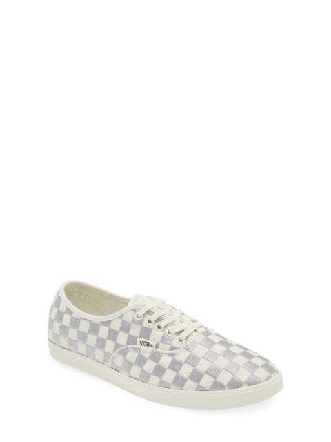 Vans Authentic Lowpro Sneaker in Embroidered Check Lunar Rock at Nordstrom