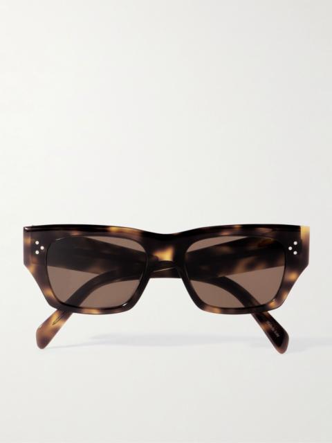 CELINE D-Frame Tortoiseshell Acetate Sunglasses Tortoiseshell