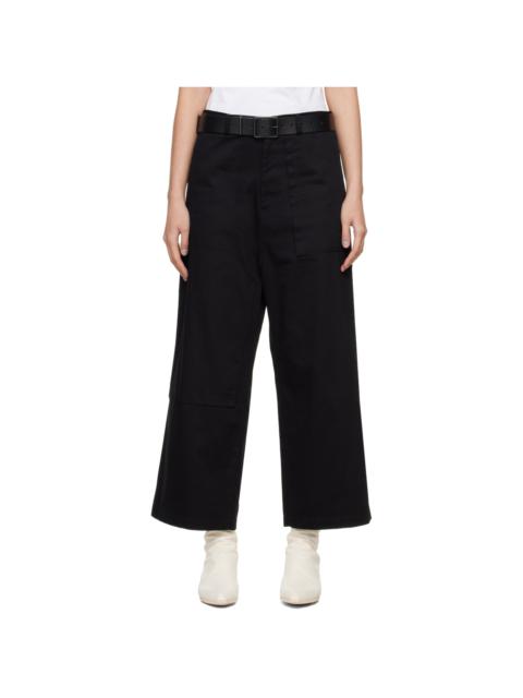 Y's Black Panel Trousers