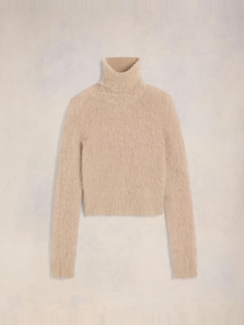 ALPACA MOHAIR BRUSHED SWEATER