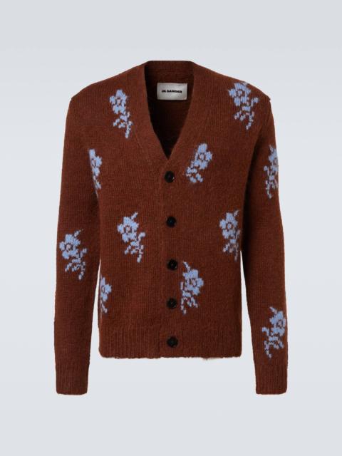 Jil Sander Intarsia alpaca and wool-blend cardigan