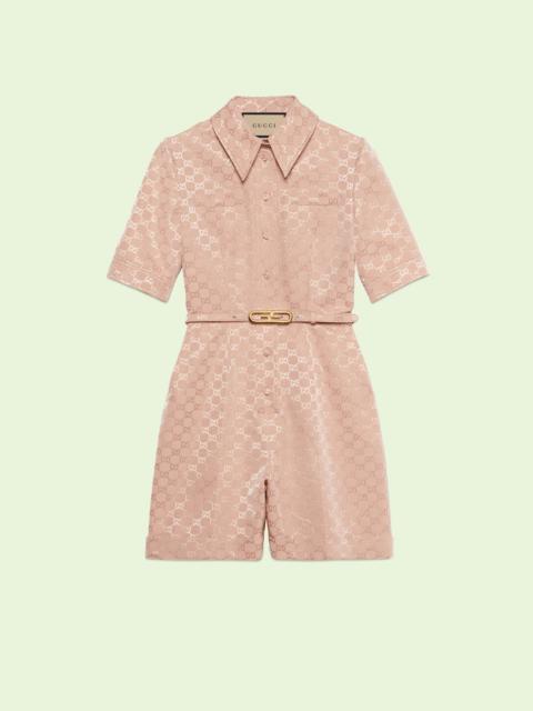 GUCCI GG cotton viscose jumpsuit