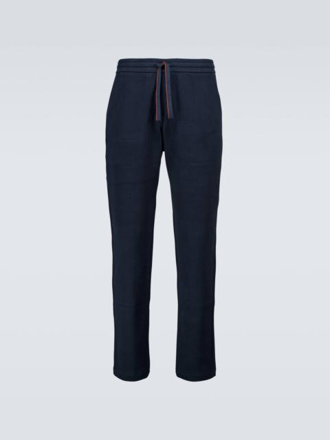 Horsey cotton fleece sweatpants
