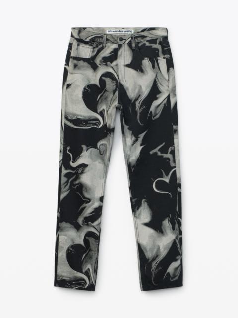 Alexander Wang CLASSIC FIT PRINTED JEANS