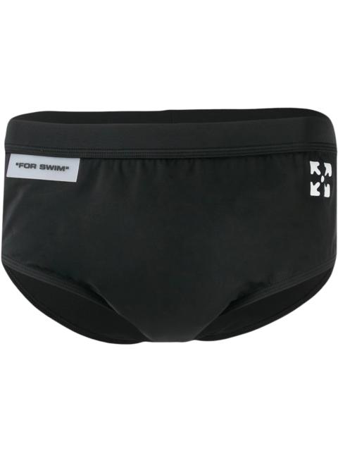 Off-White OFF-WHITE Swim Briefs Black/White