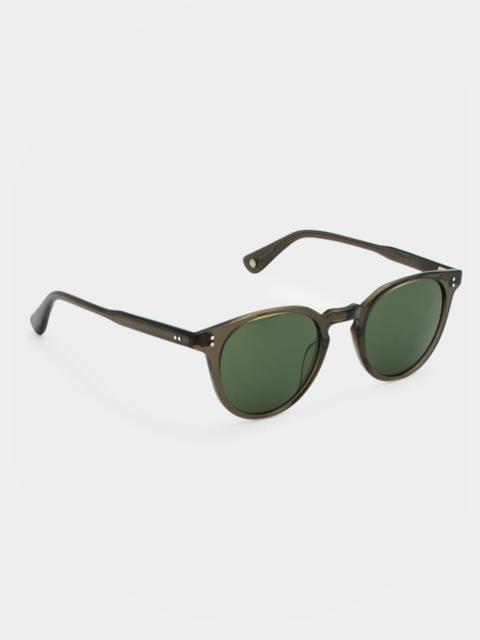 Garrett Leight Men's Clement Sun Round Sunglasses