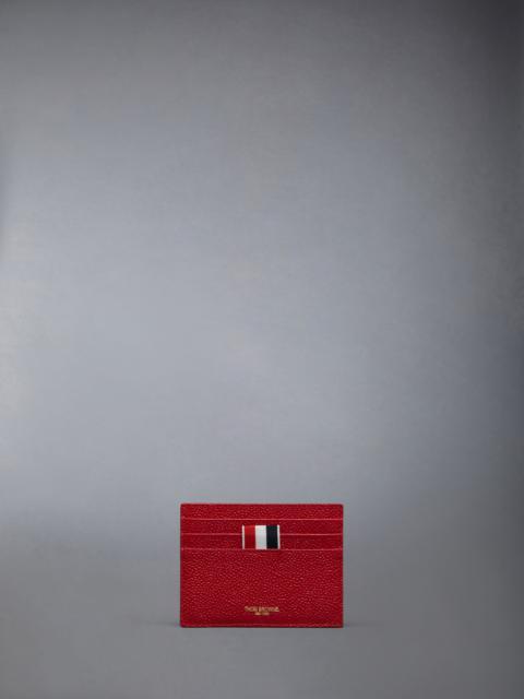 Thom Browne Pebble Grain Leather Note Compartment Single Card Holder