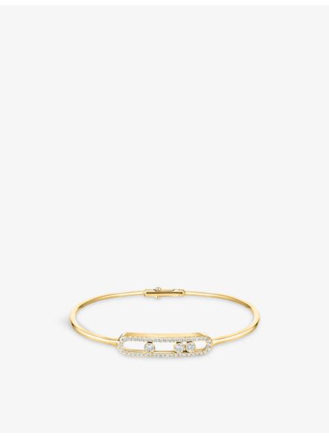 MESSIKA Move Classique 18ct Gold And 0.56ct Diamond Bangle