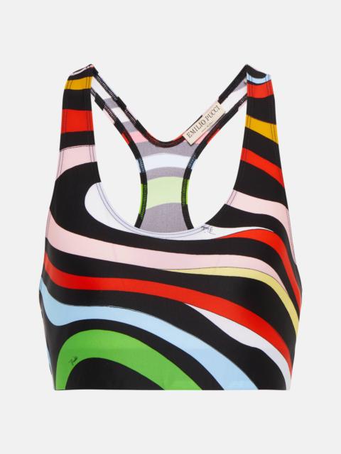 PUCCI Printed cropped tank top