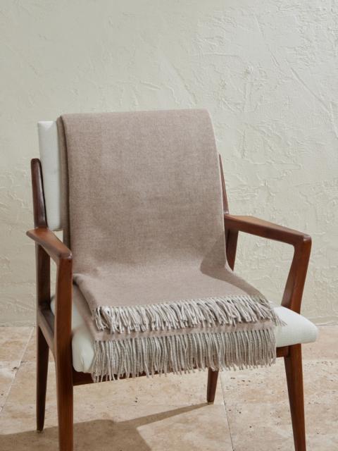Brunello Cucinelli Fringed Cashmere and Silk-Blend Throw