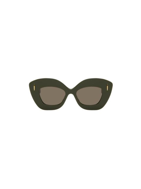 Khaki Retro Screen Sunglasses