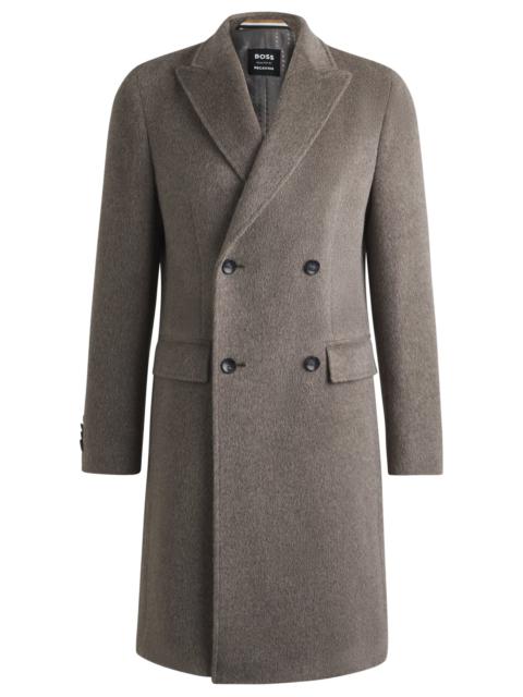 BOSS BOSS SELECTED BY BECKHAM ALPACA-BLEND COAT