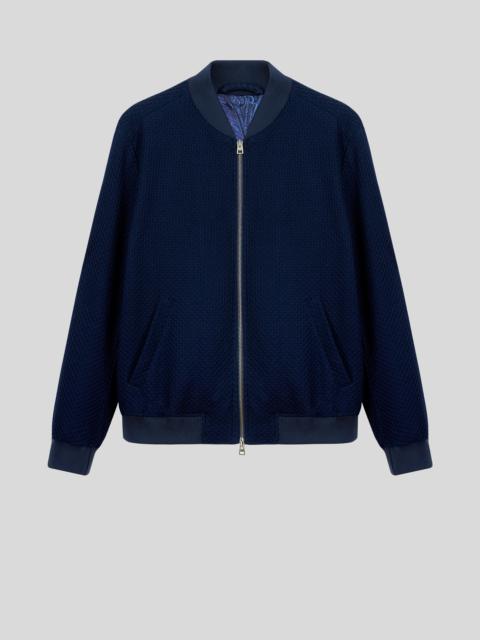 COTTON JERSEY BOMBER JACKET