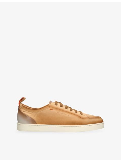 Santoni Monte Carlo Leather Trainers