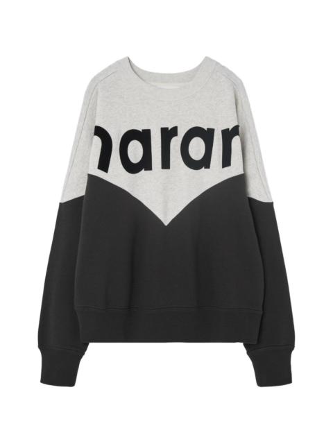 Isabel Marant logo-detail colour-block sweatshirt