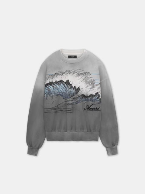 AMIRI VINTAGE WAVE OVERSIZED CREW