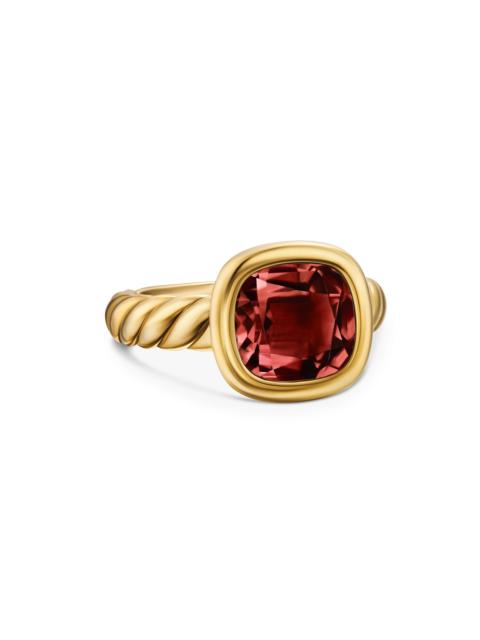 DAVID YURMAN Women's DY Mercer Stone Ring in 18K Yellow Gold - Rhodolite Garnet