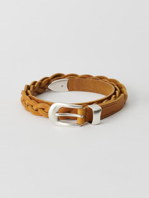 Our Legacy Belt 2 cm Grey Leather | REVERSIBLE