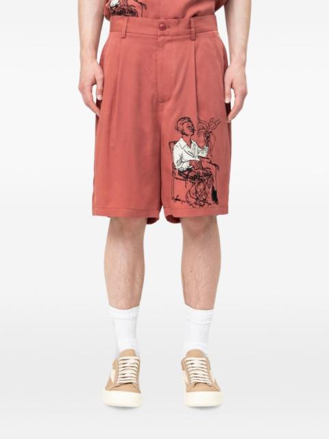 KidSuper Tecnacolor Dreams embroidered shorts