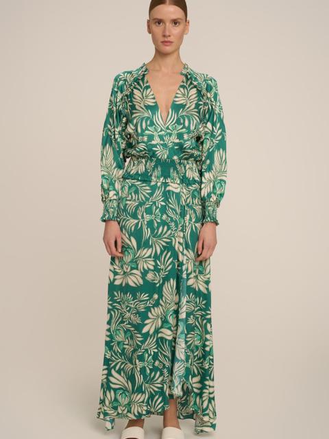Poupette St Barth Long Dress Kelly - Green Kerylos