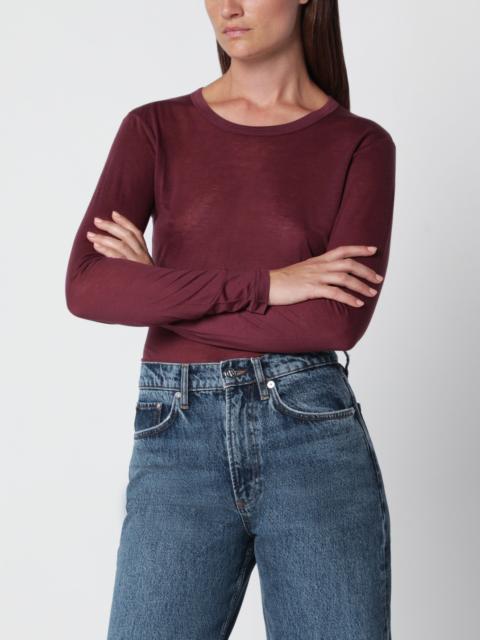 ANINE BING Sylvie burgundy wool-blend sweater