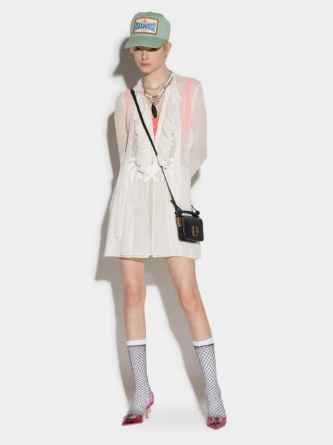 DSQUARED2 RUFFLE BOW TIE DRESS