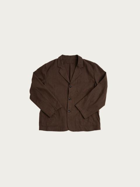 JAMES COWARD Carry On Jacket - Dark Brown Stripe