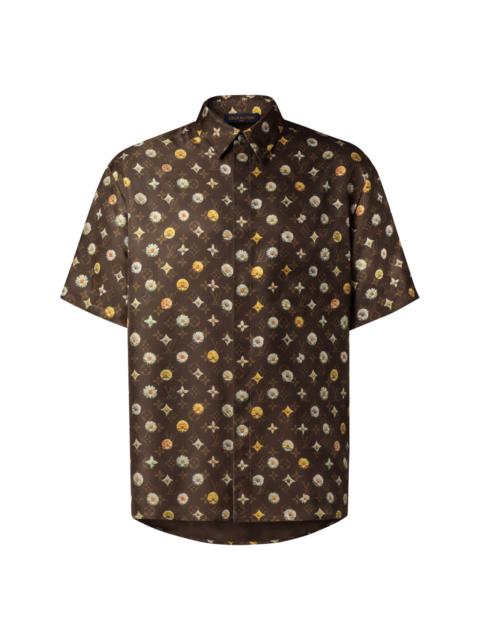 Louis Vuitton Monogram Printed Short-Sleeved Silk Shirt