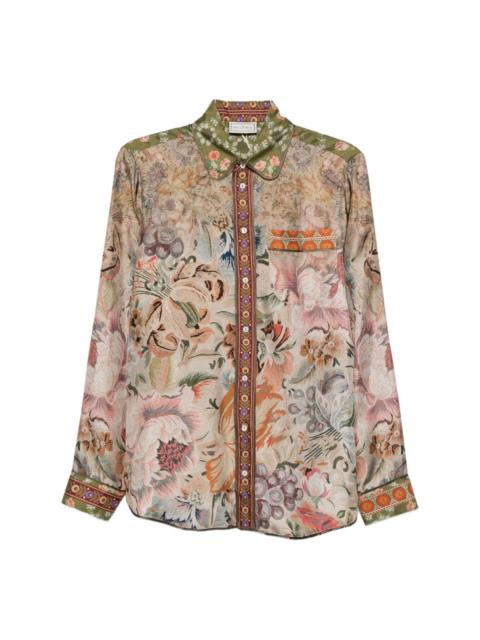 Pierre-Louis Mascia Printed silk shirt