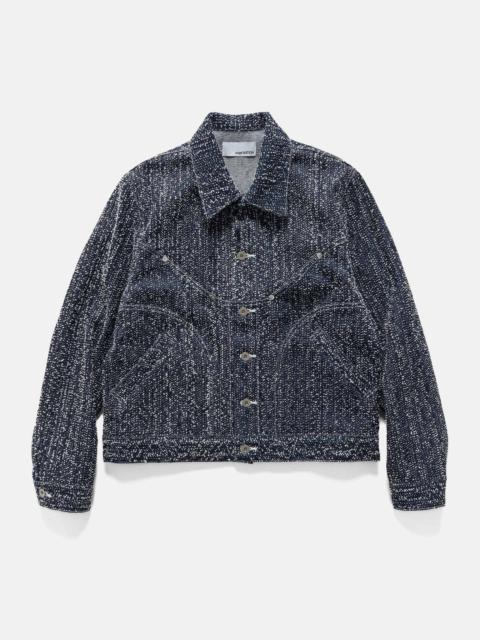 sage NATION Denim Jiji Jacket Indigo Needle Punch
