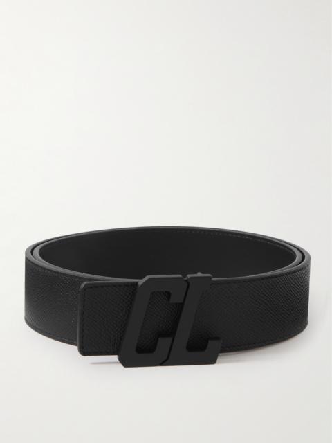 Christian Louboutin Happy Rui 4.5cm Full-Grain Leather Belt