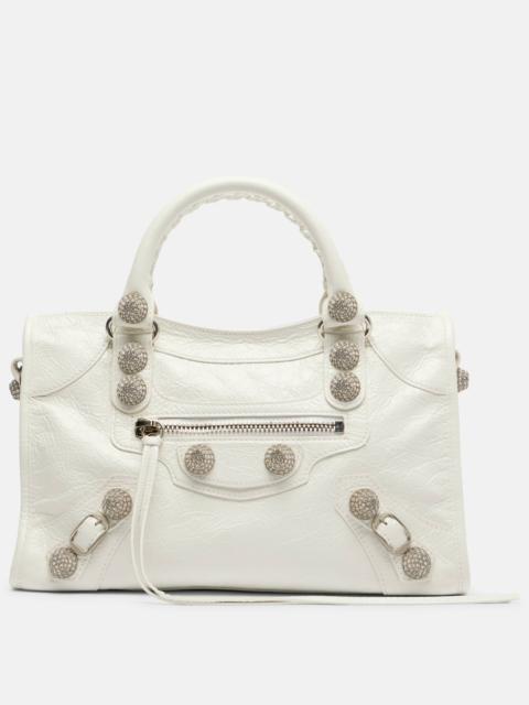 BALENCIAGA Le City Small embellished leather shoulder bag