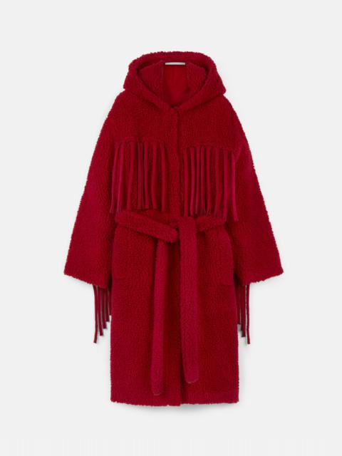 Teddy Coat with Fringing