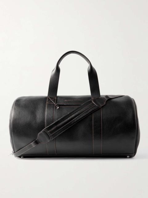 Brunello Cucinelli Borsa Leather Duffle Bag