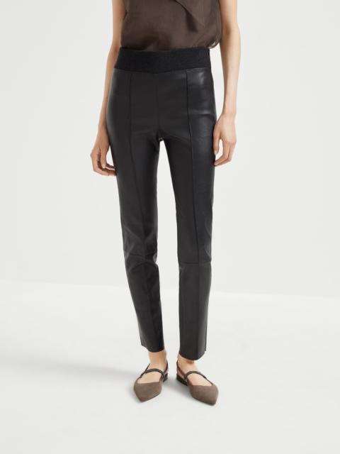 Brunello Cucinelli Stretch nappa leather leggings