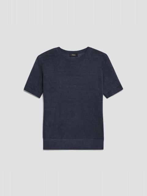 Theory Sweater Tee in Linen Knit