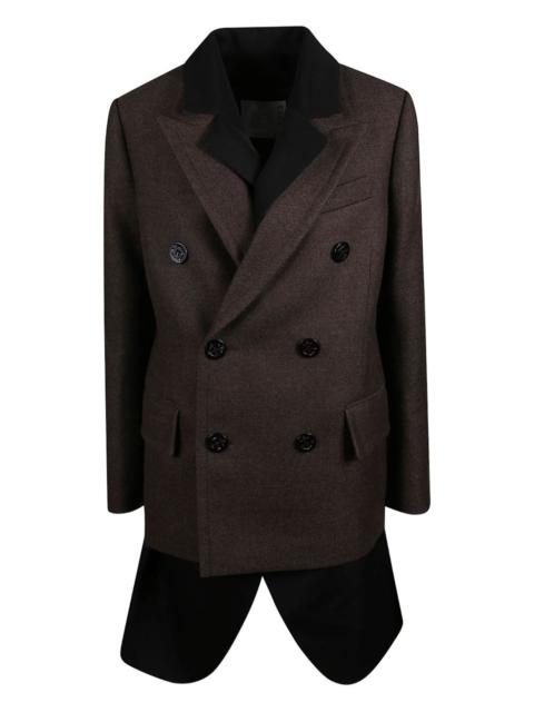double-breasted wool coat