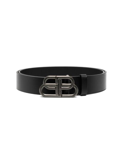 BB buckle leather belt
