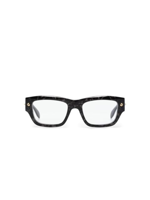 Alexander McQueen spike studs wayfarer glasses