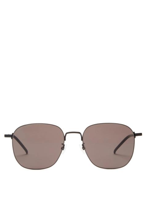 SAINT LAURENT Square metal sunglasses