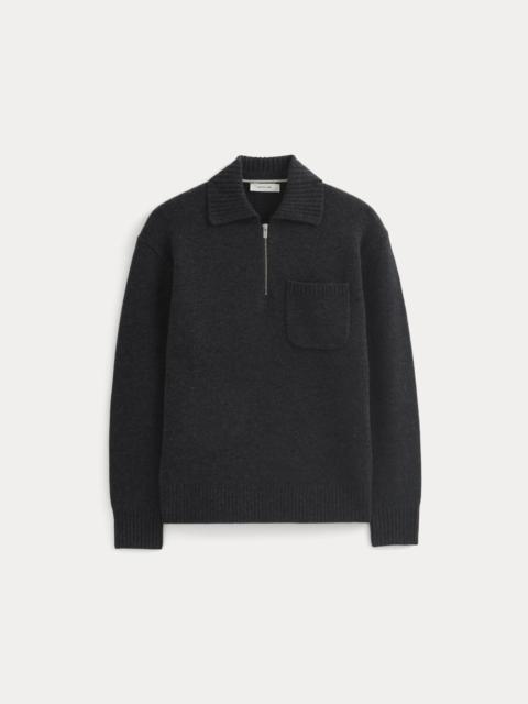 EVERLANE LUXE MERINO QUARTER-ZIP PULLOVER