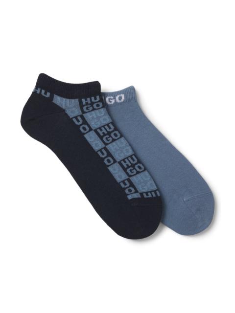 HUGO TWO-PACK OF LOGO SOCKS IN AN ANKLE LENGTH