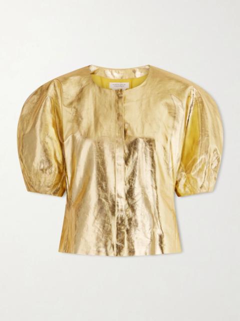 GABRIELA HEARST Waverly linen top Gold