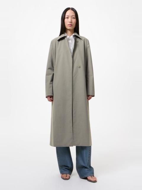 Our Legacy Capital Coat Frost Moss Check Membrane Wool