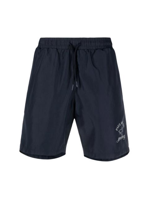 Paul & Shark logo-print swim shorts