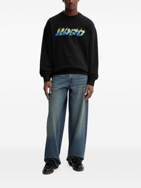 HUGO logo graphic sweatshirt