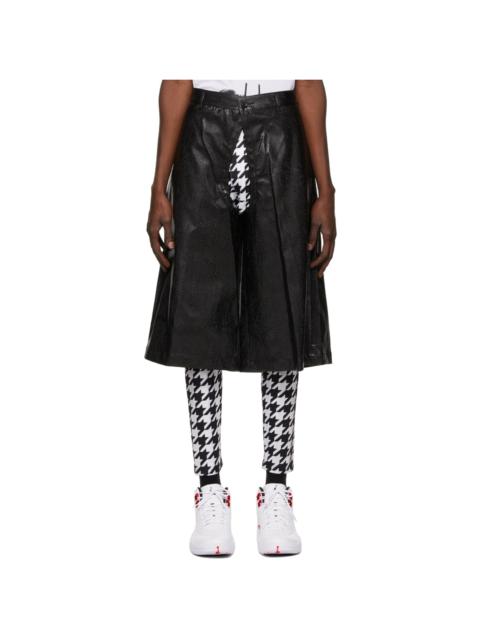 Comme des Garçons Homme Plus Faux-Leather Croc Cut-Out Shorts
