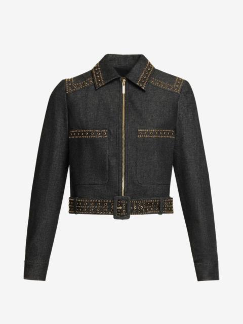 ELIE SAAB embellished denim jacket